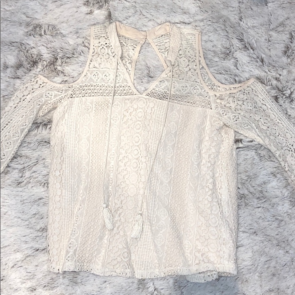 Lace Off the Shoulder Top